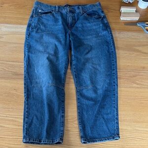 Banana republic mid rise barrel  Blue Denim Jeans women’s size 32 12